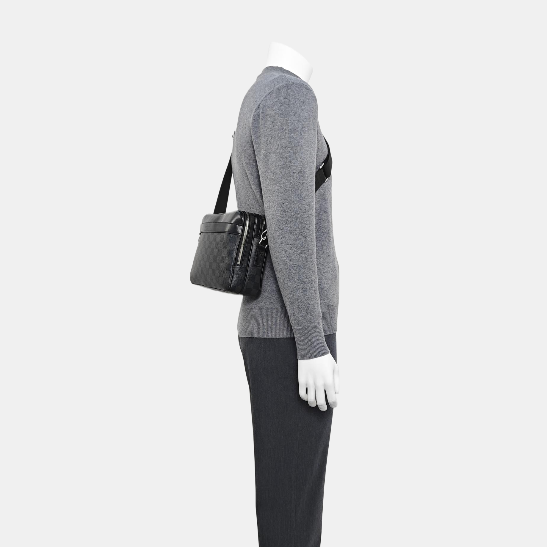 TROCADERO PM Damier Graphite Coated Canvas Gray