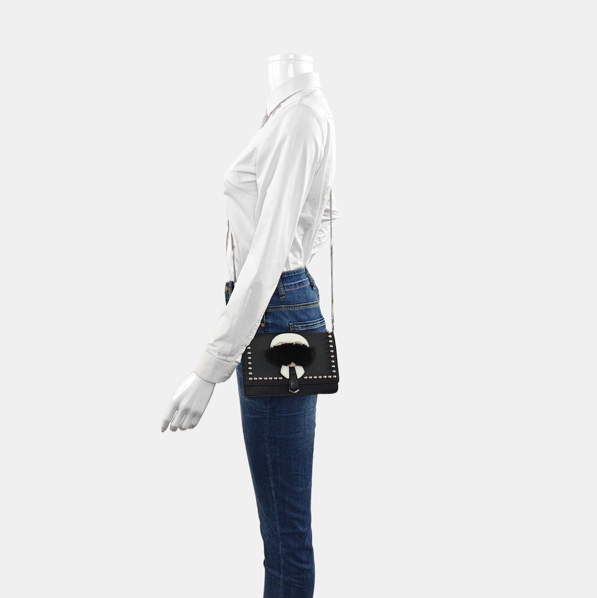 Authenticated pre-owned  Karlito Calfskin Black - Shoulder Bag at Looply
