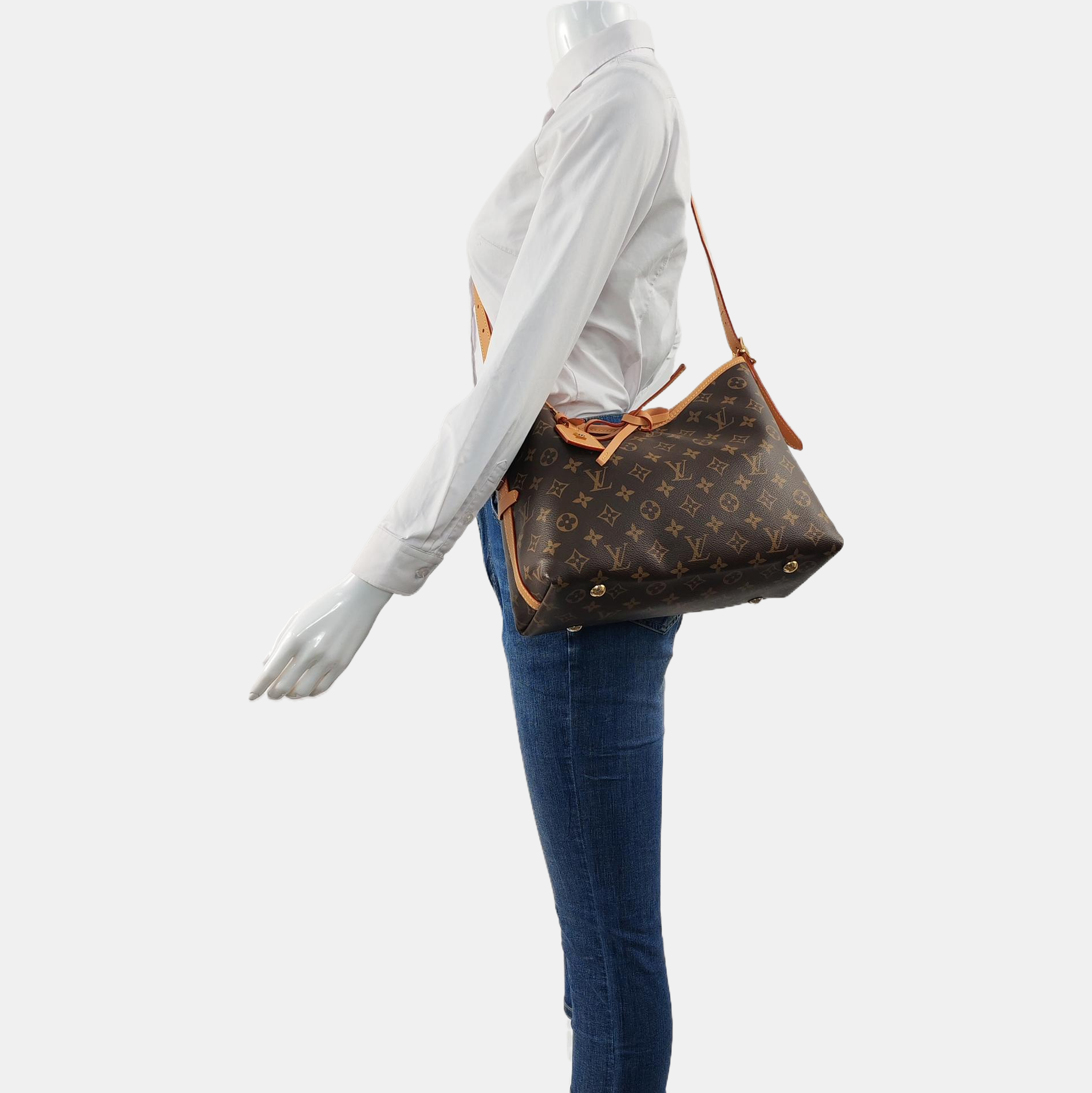 CARRYALL PM Monogram Coated Canvas Brown