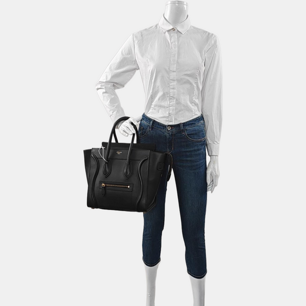 LUGGAGE Micro Calfskin Black
