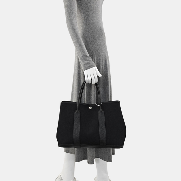 Authenticated pre-owned  Garden Party 36 Canvas Black - Tote Bag at Looply