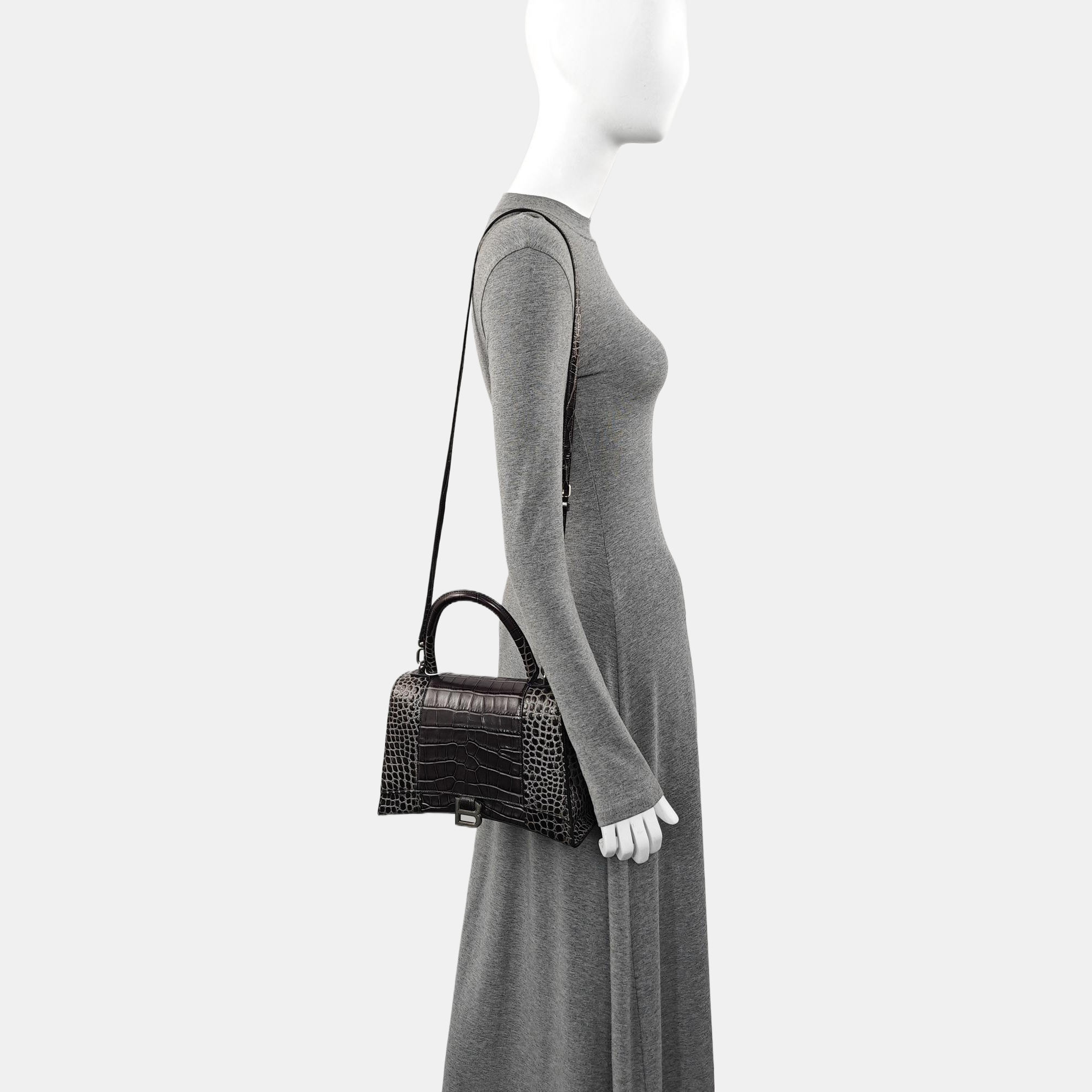 Hourglass Small Calfskin Gray