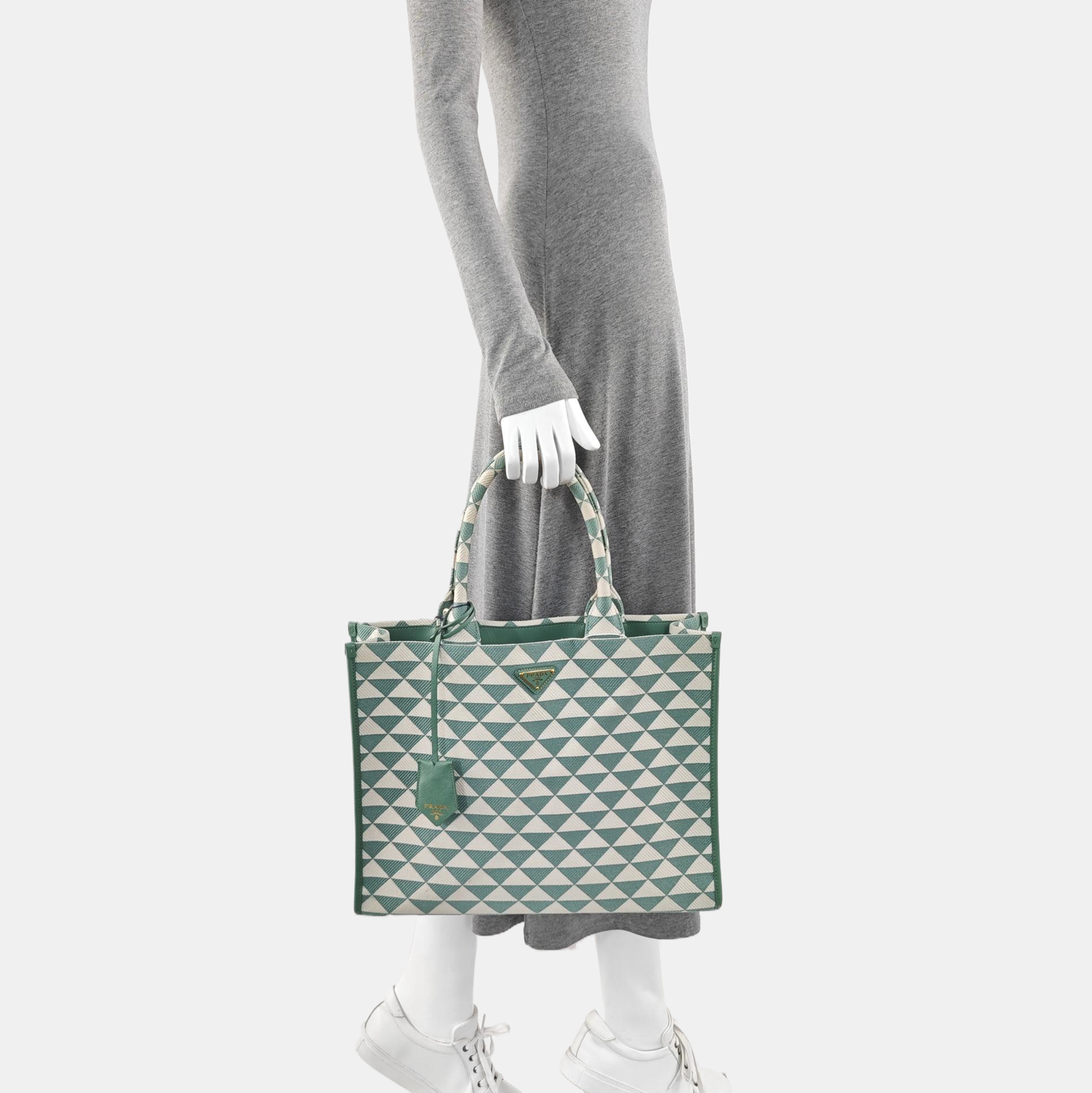 Fabric Tote Bag Large Green