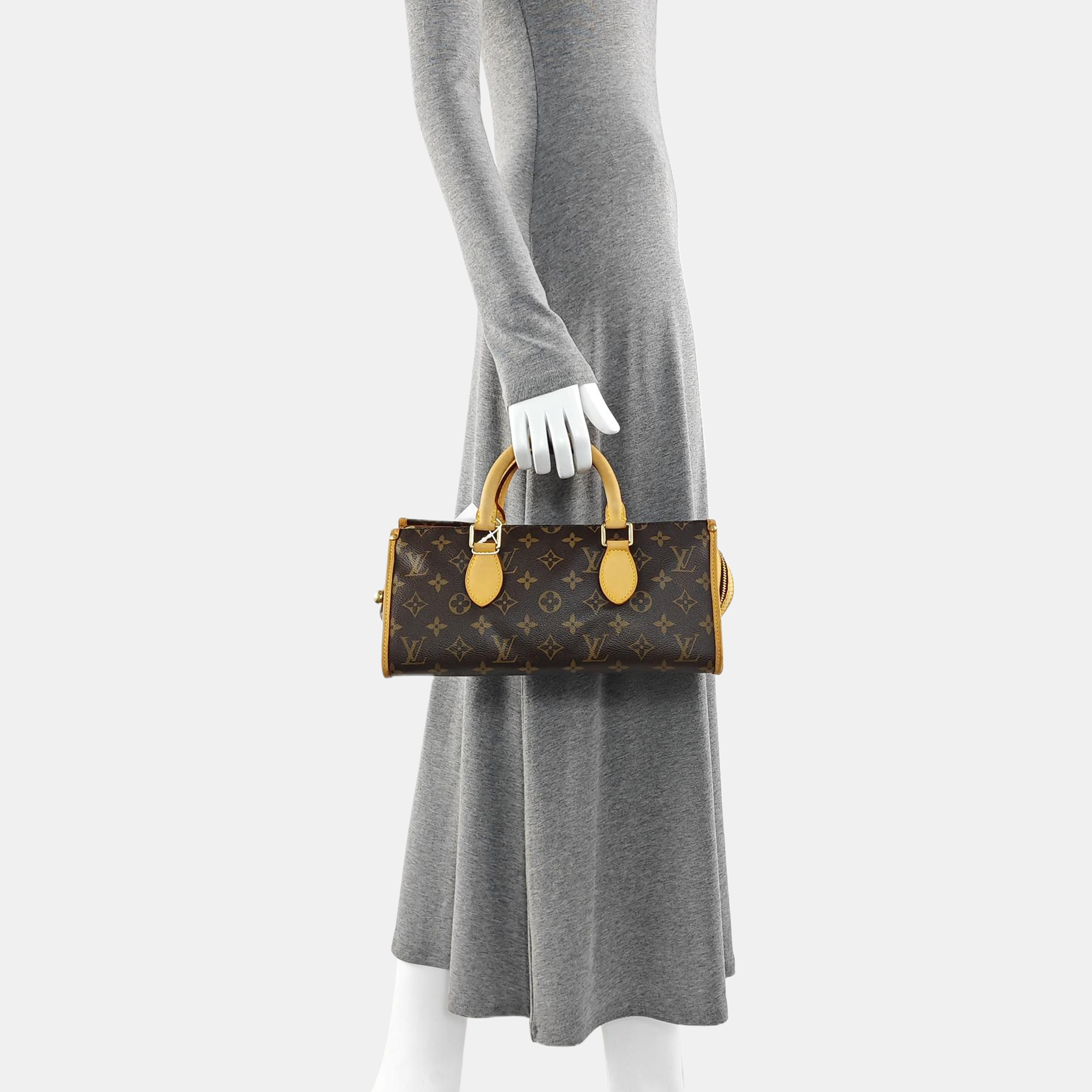 POPINCOURT Monogram Coated Canvas Brown