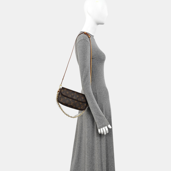 IVY Monogram Coated Canvas Brown
