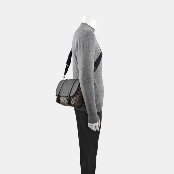 Monogram Canvas Shoulder Bag Beige