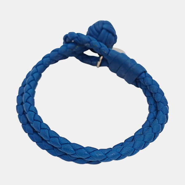 Leather Blue Bracelet