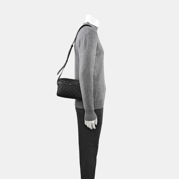 Calfskin Shoulder Bag Medium Black