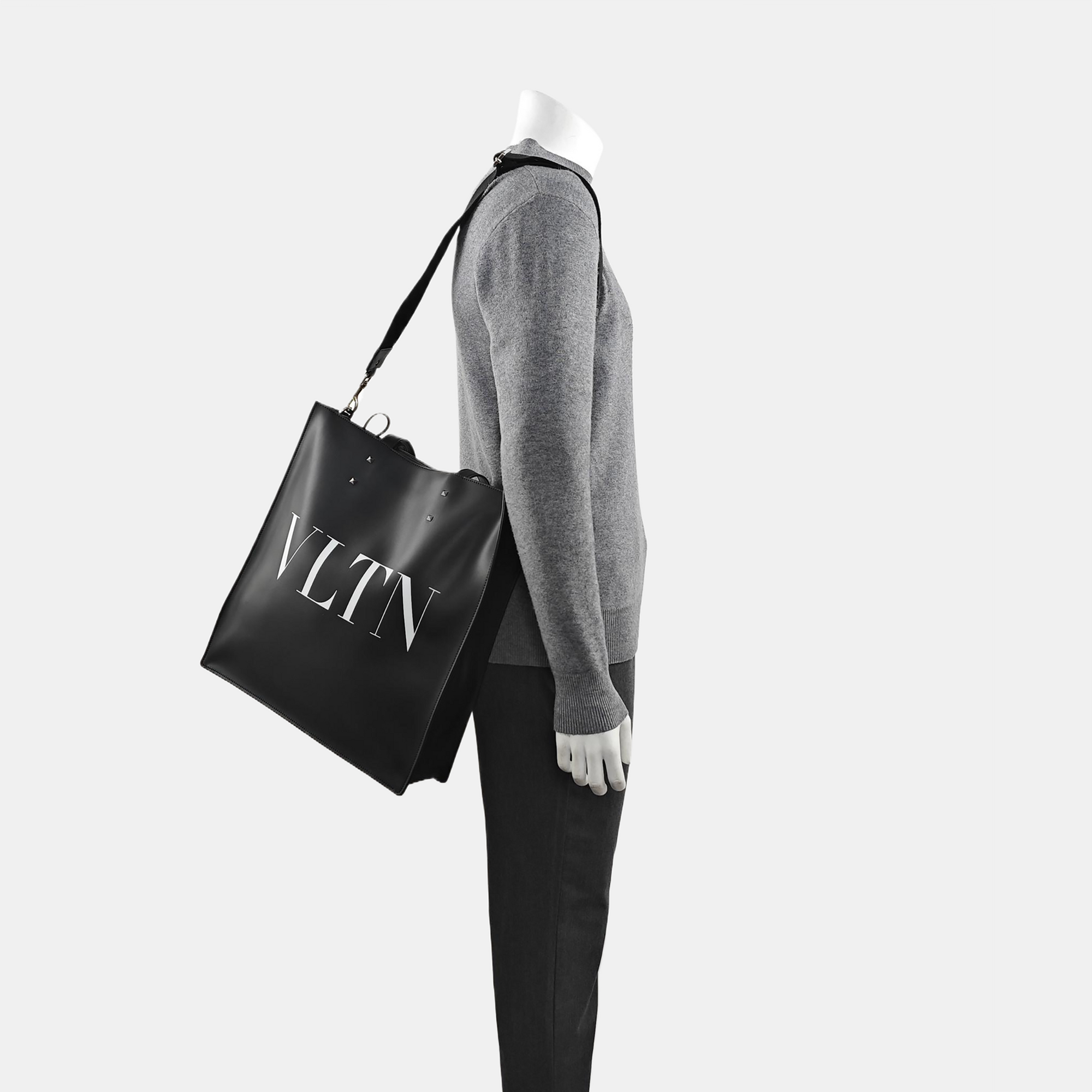 Vltn Calfskin Black