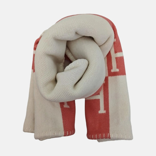 Wool Blend Scarf Pink
