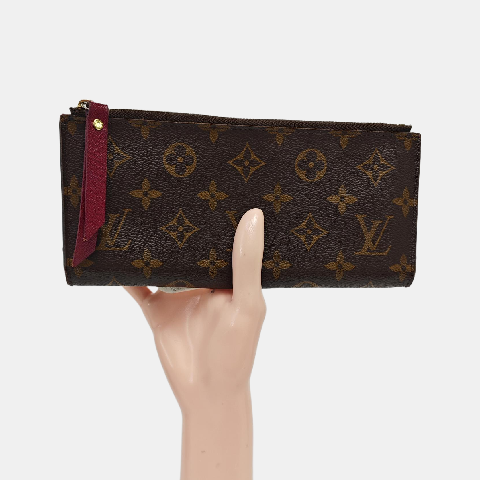 ADÈLE Monogram Coated Canvas Brown Wallet