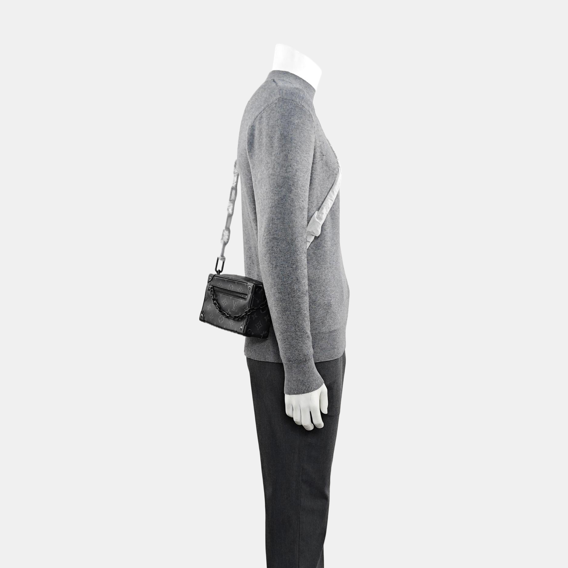 SOFT TRUNK Mini Monogram Coated Canvas Black