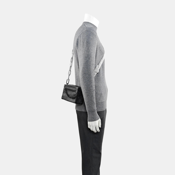 SOFT TRUNK Mini Monogram Coated Canvas Black