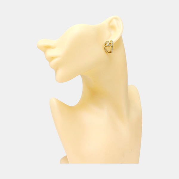 Metal Gold Stud Earrings