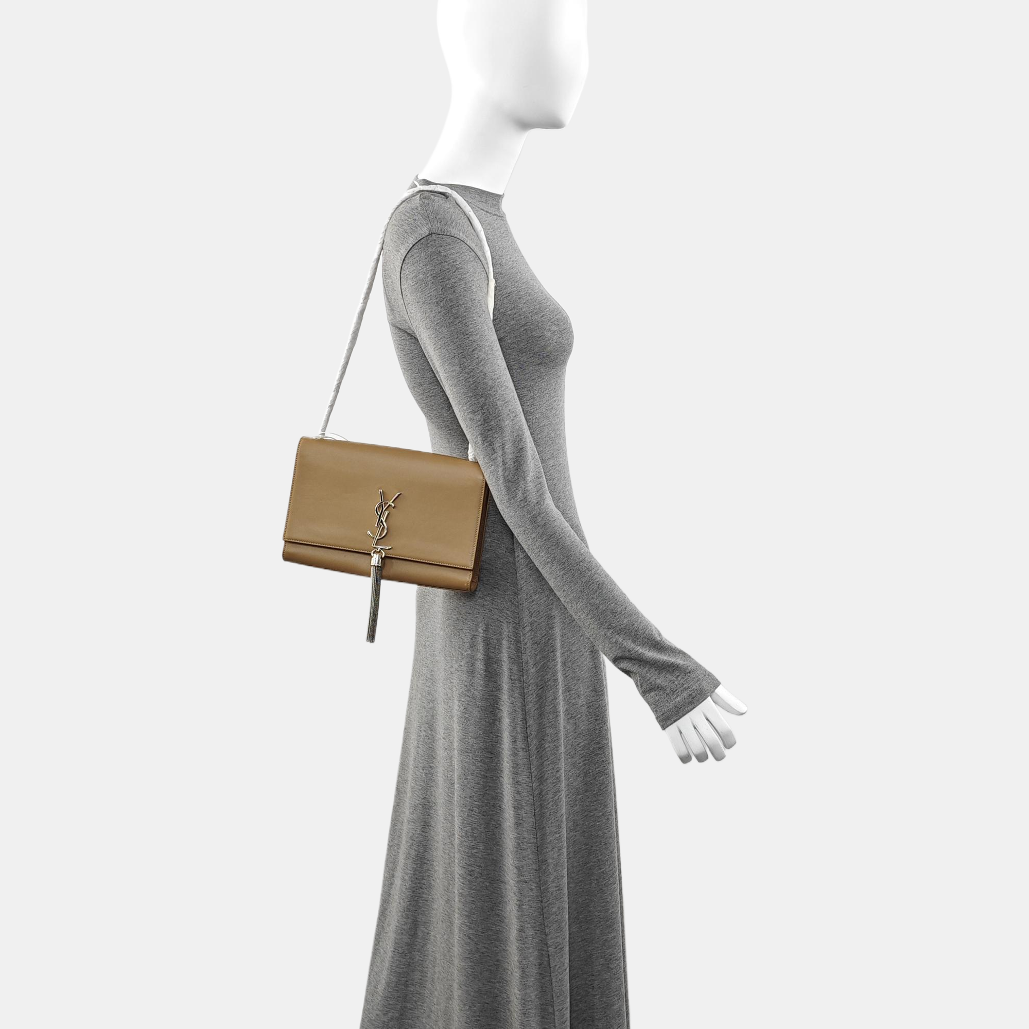 Authenticated pre-owned  KATE Calfskin Brown - Shoulder Bag at Looply