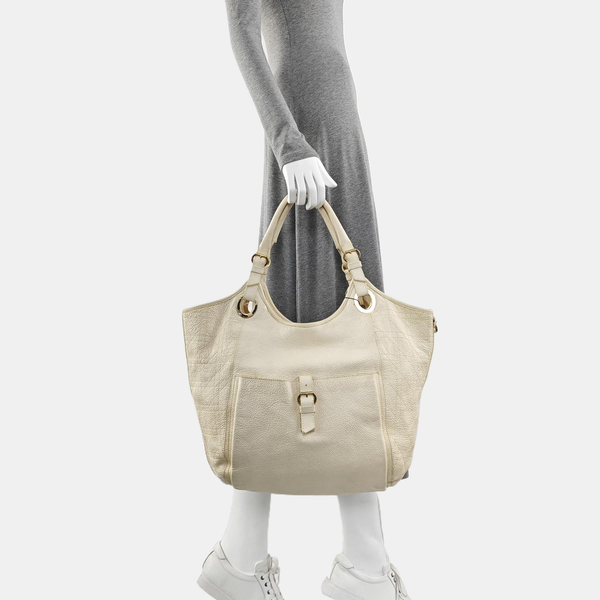 Cannage Calfskin White