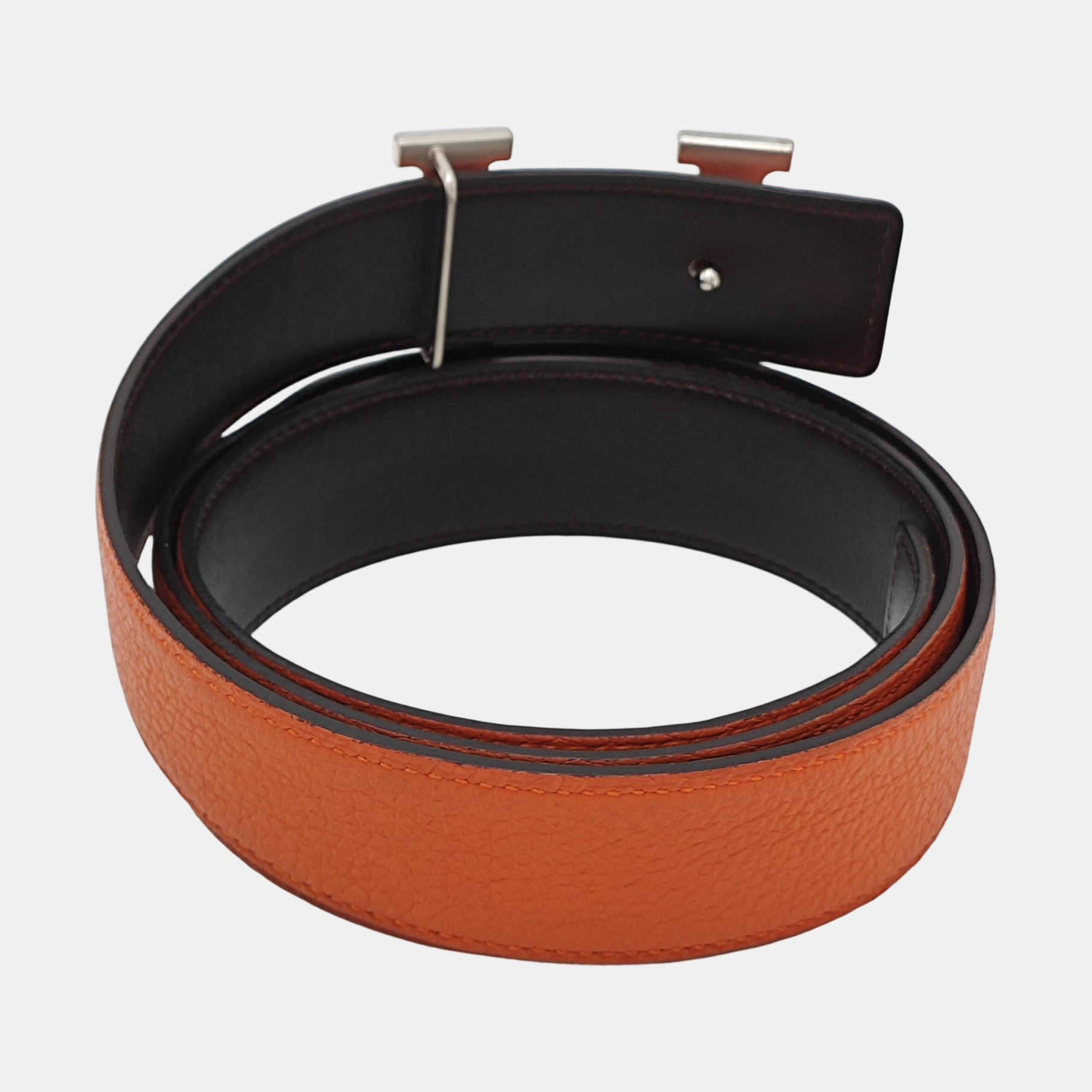 Leather Belt Orange