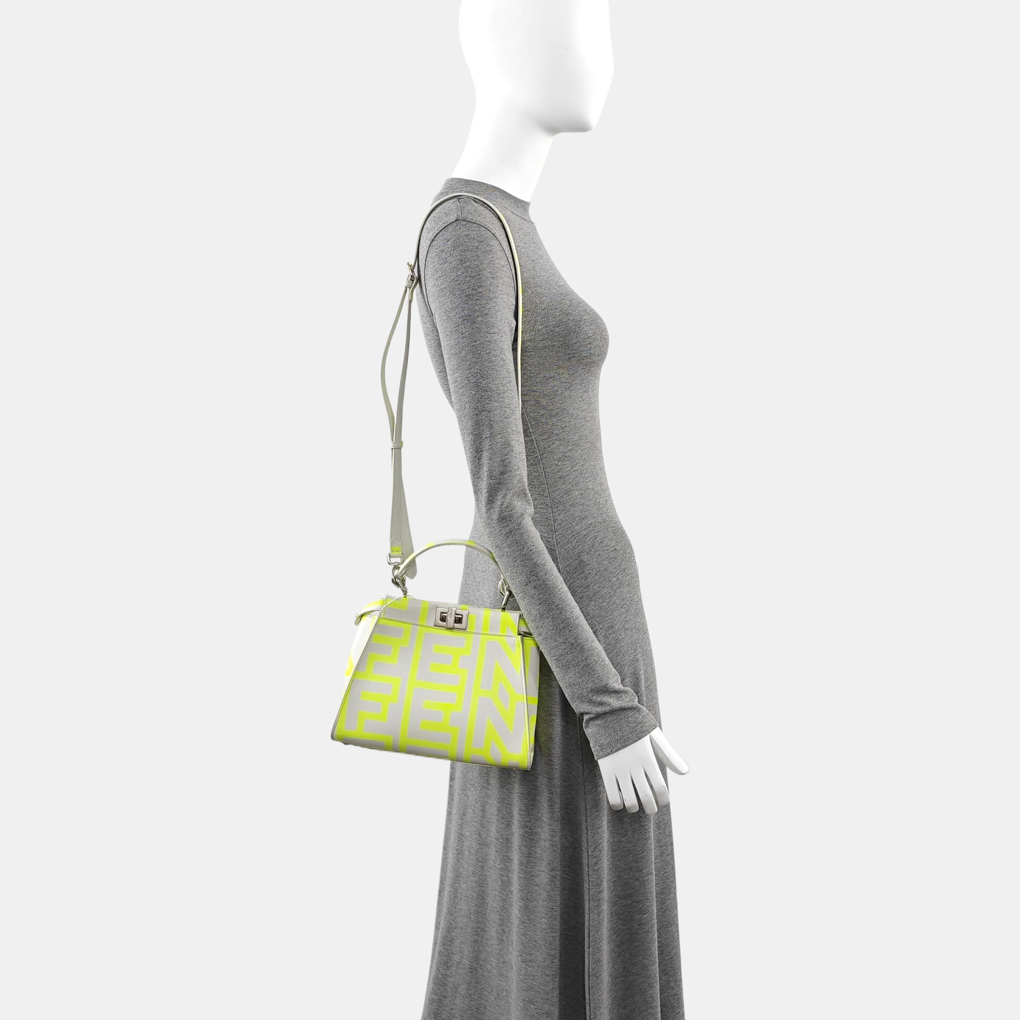 Authenticated pre-owned  Peekaboo Mini Calfskin White - Shoulder Bag at Looply