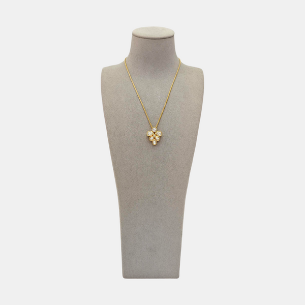 Twist Round Metal Gold Necklace