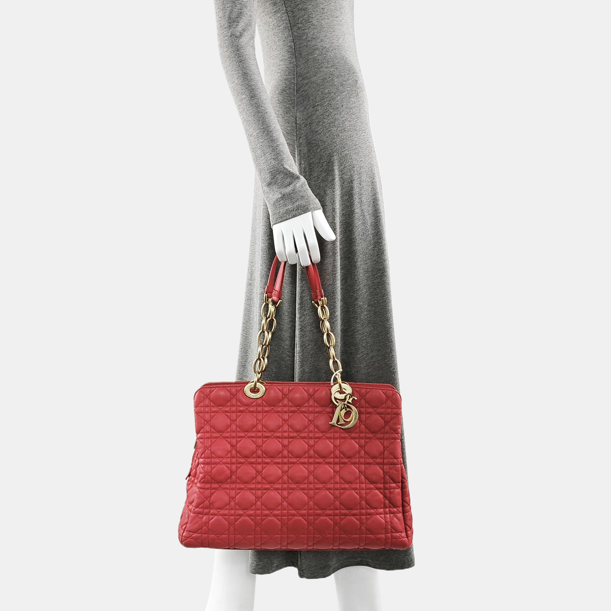 Dior Soft Cannage Lambskin Red