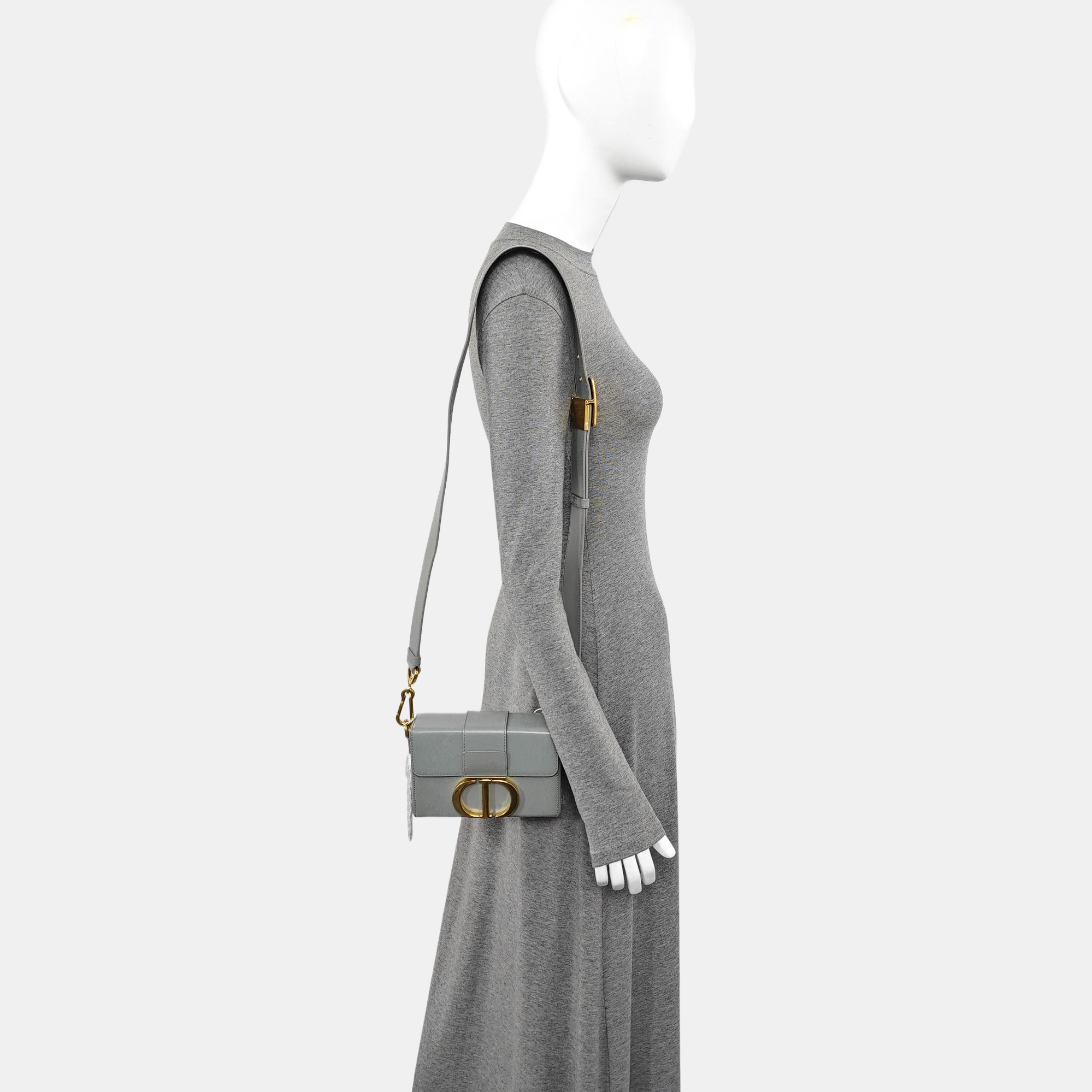 30 Montaigne Mini Calfskin Gray