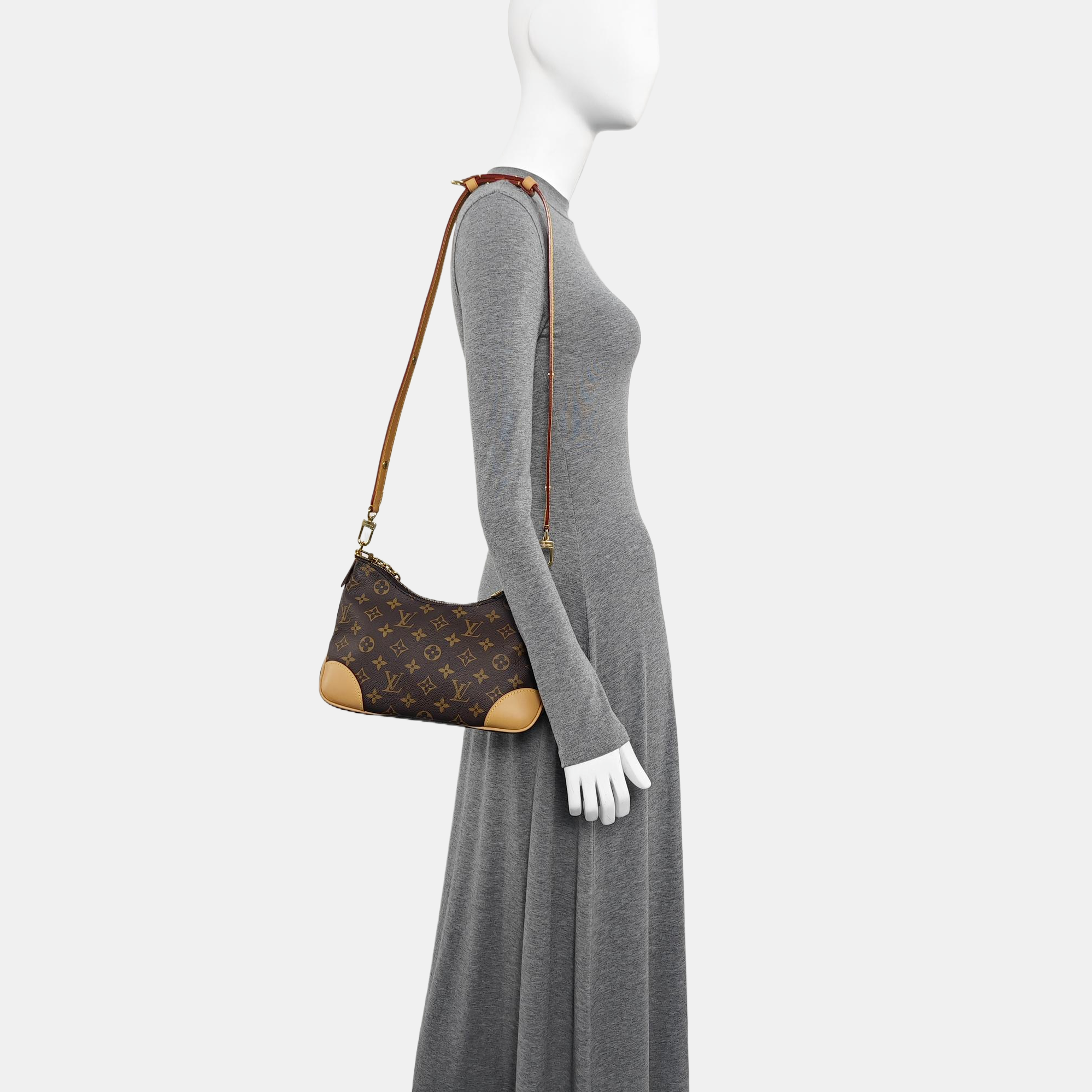 LIV POCHETTE Monogram Coated Canvas Brown