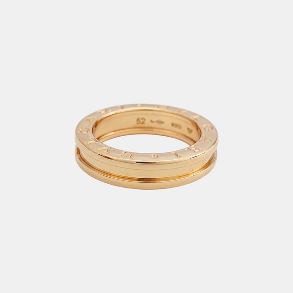 B.ZERO1 18k Rose Gold Ring EU 52