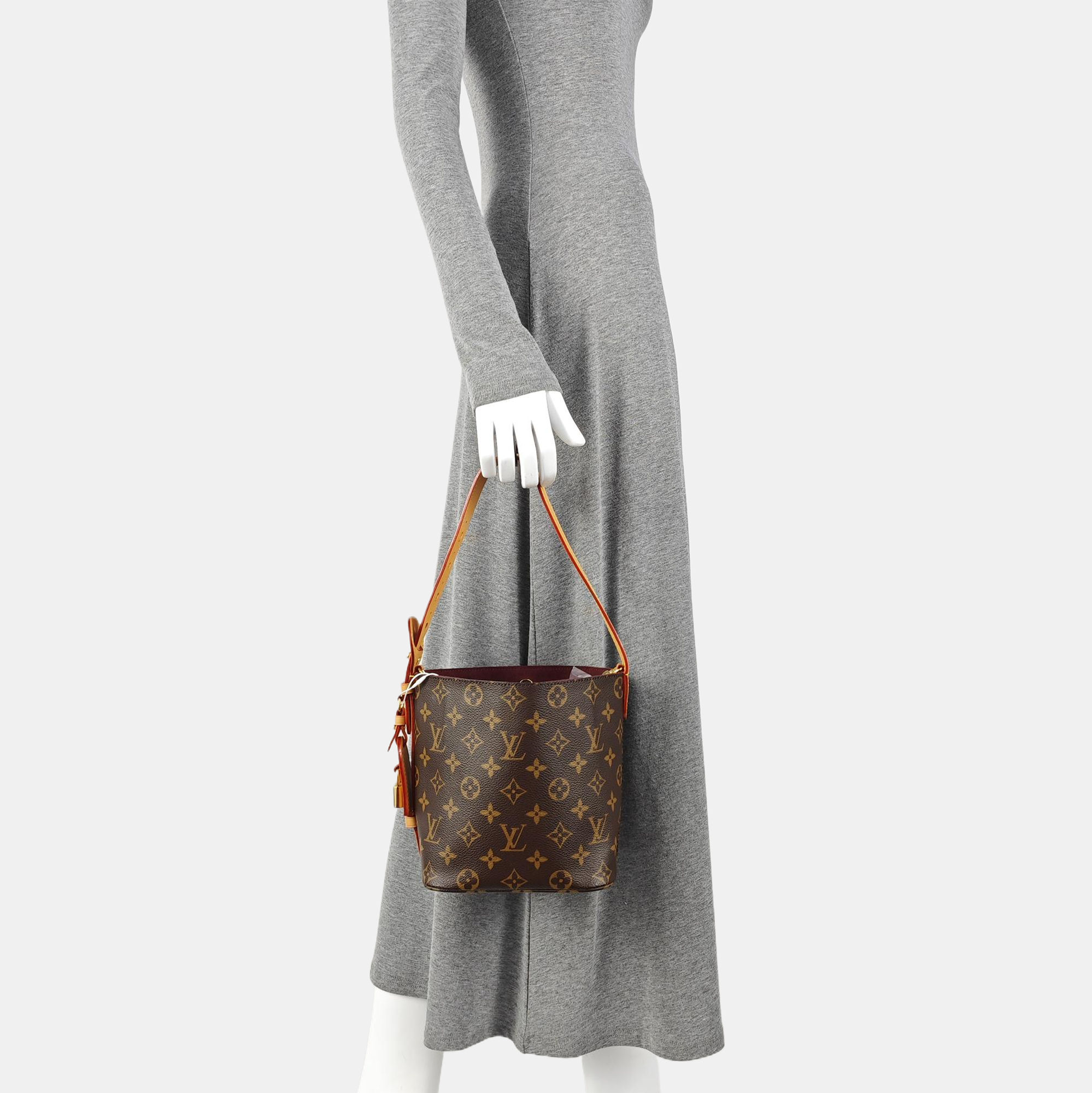 ALL IN Monogram Coated Canvas Brown