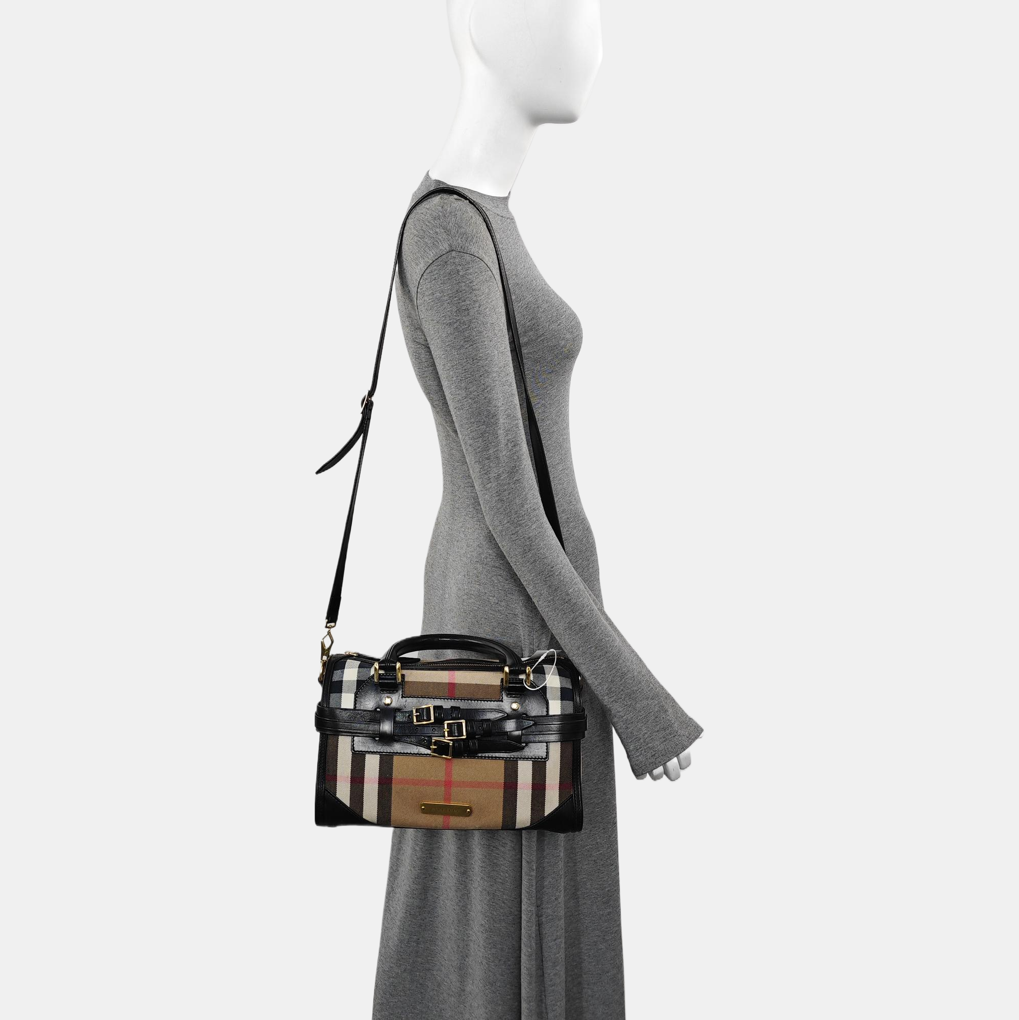 Canvas Shoulder Bag Medium Beige