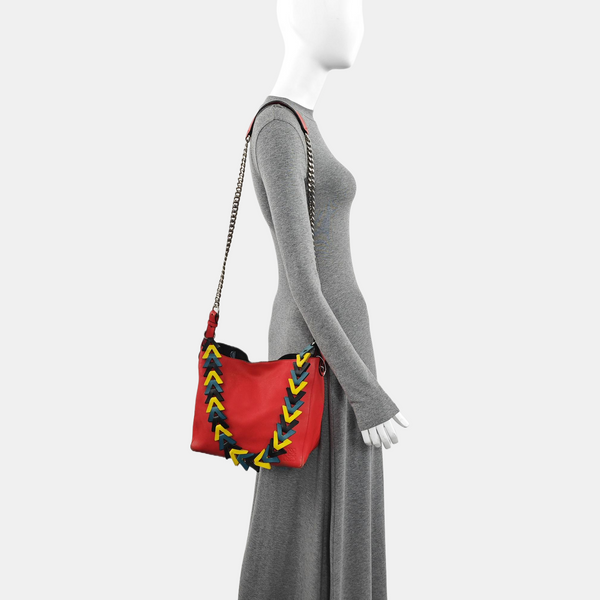 Calfskin Shoulder Bag Red