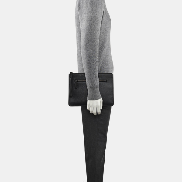 Calfskin Clutch Gray