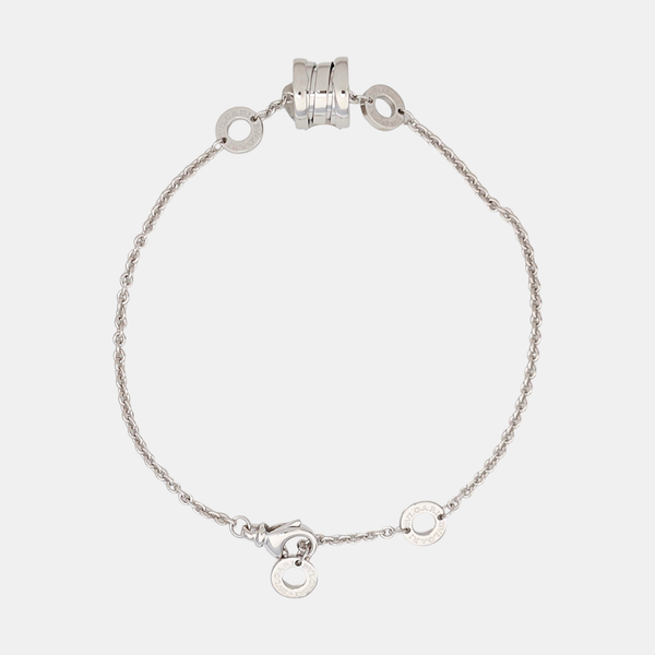 B.ZERO1 18k White Gold Silver Bracelet