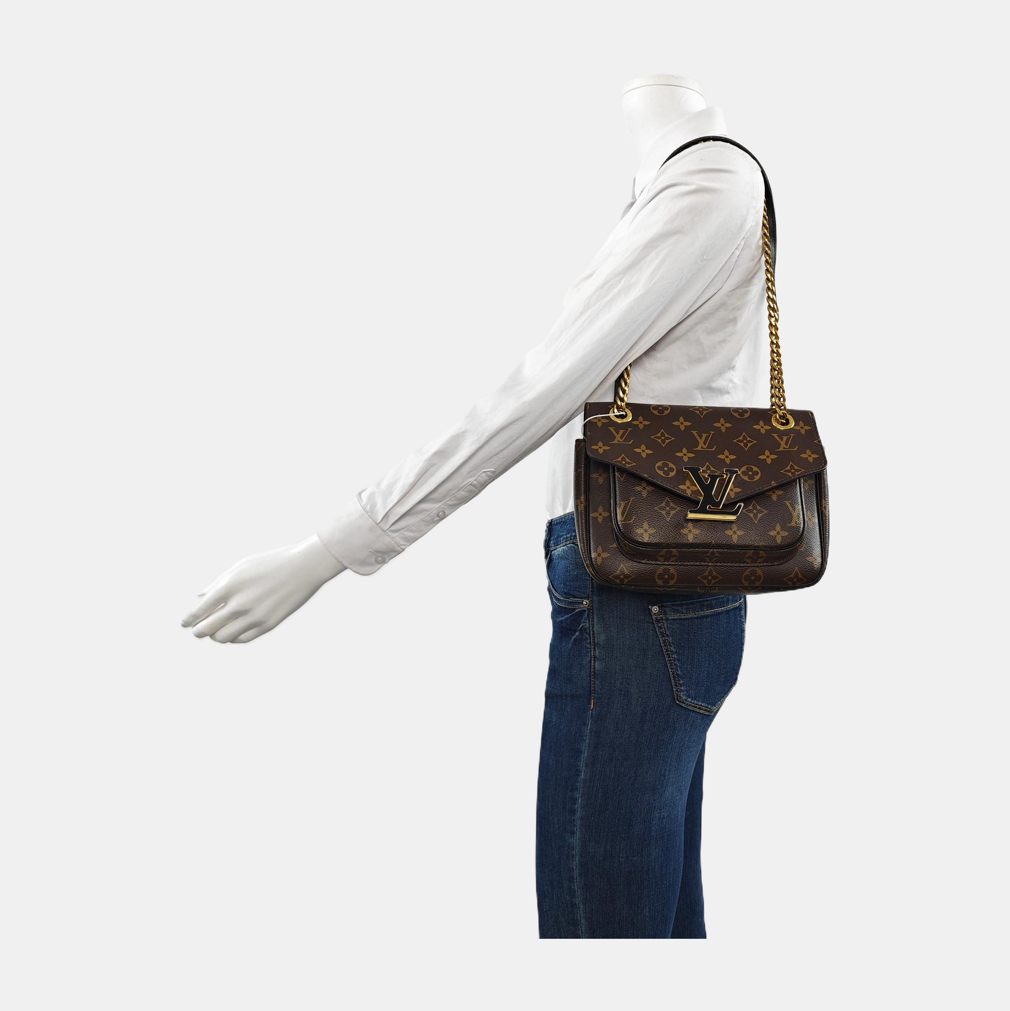 PASSY Monogram Coated Canvas Brown