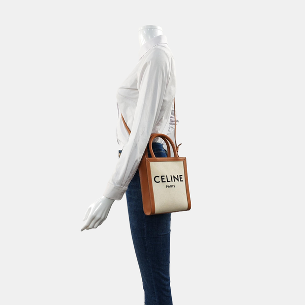 CABAS CELINE Mini Canvas White