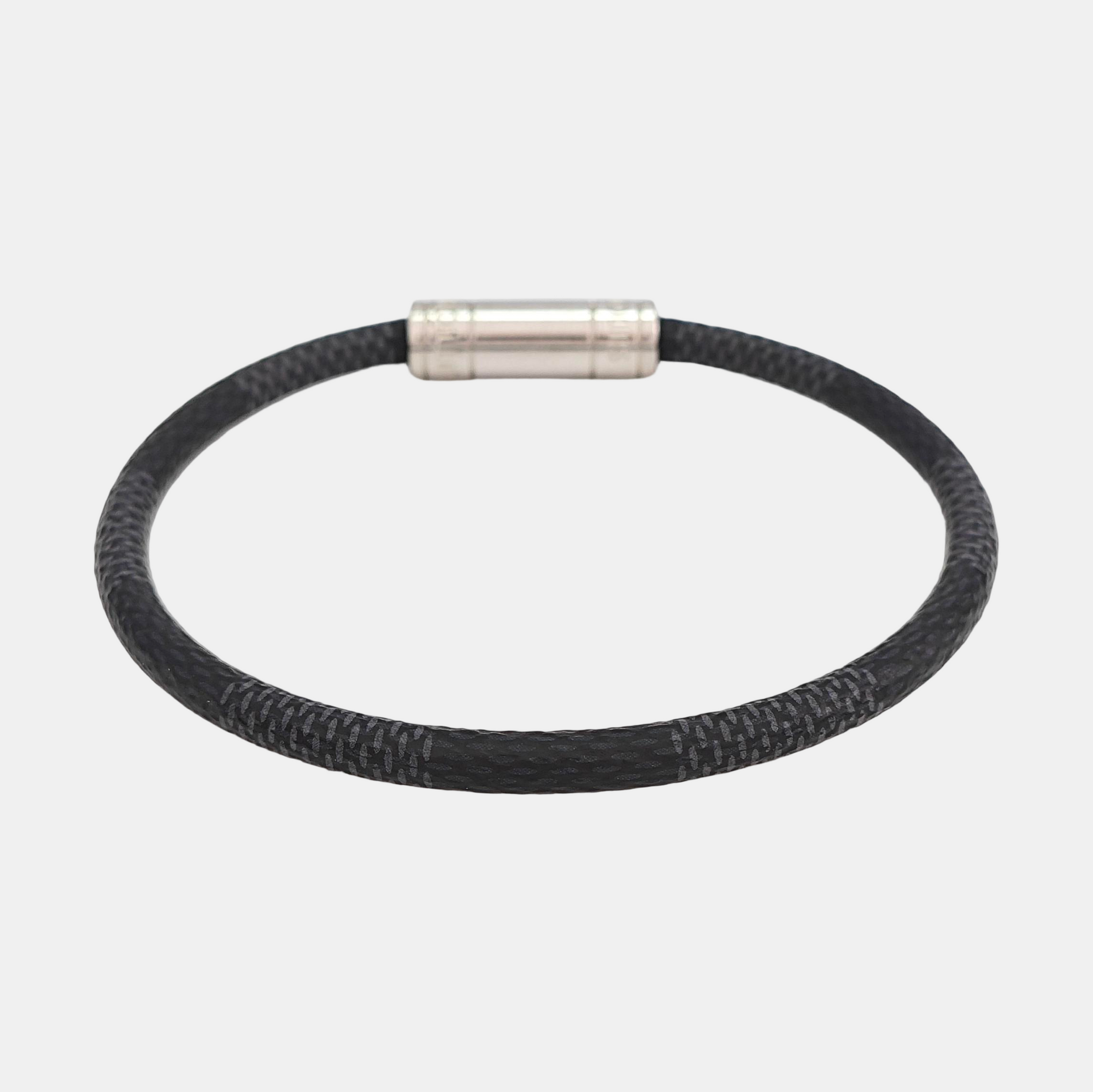 Coated Canvas Black Bangle