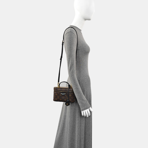 Vanity Chain Pouch Monogram Coated Canvas Brown