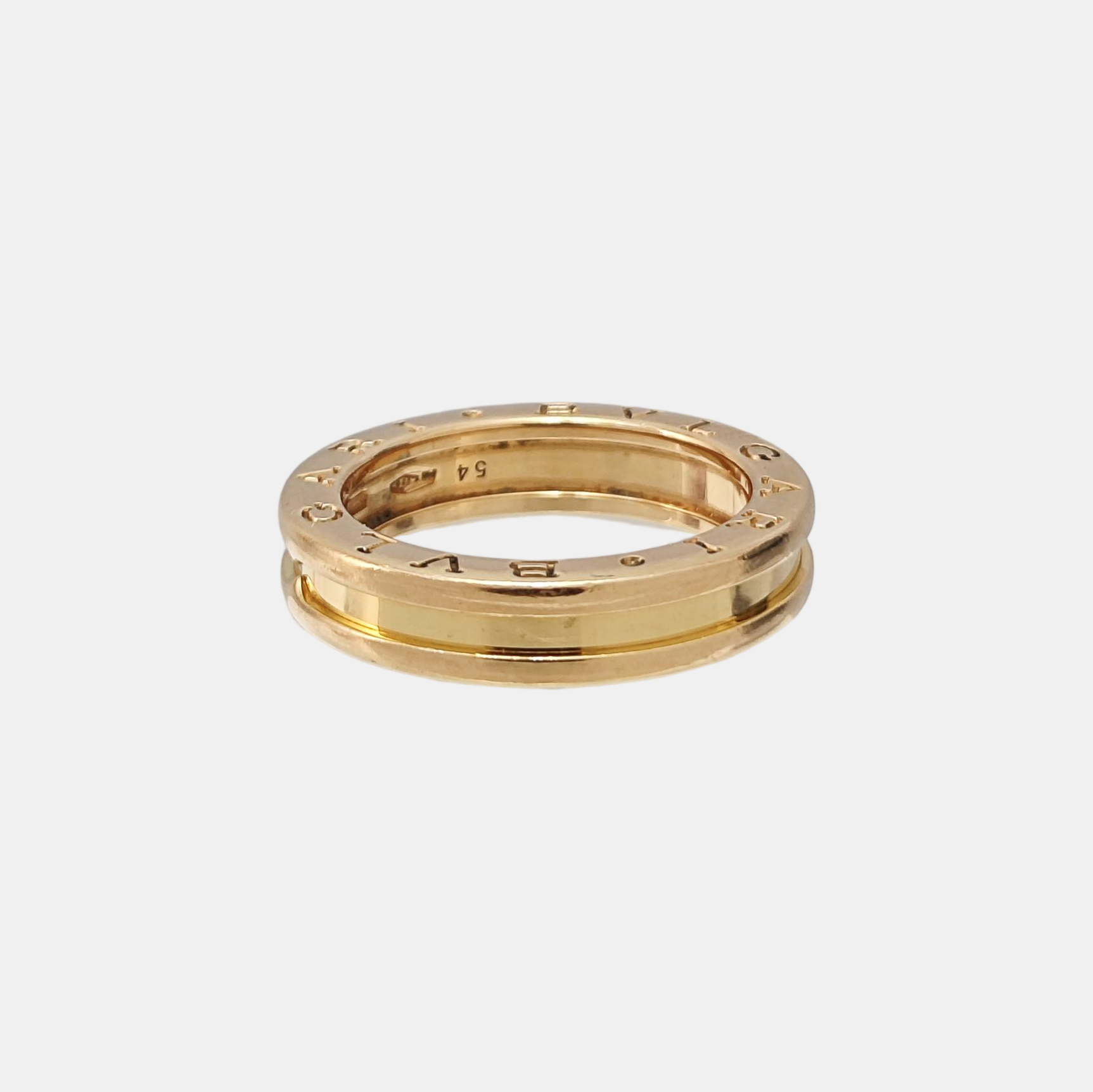 B.ZERO1 18k Rose Gold Ring EU 54