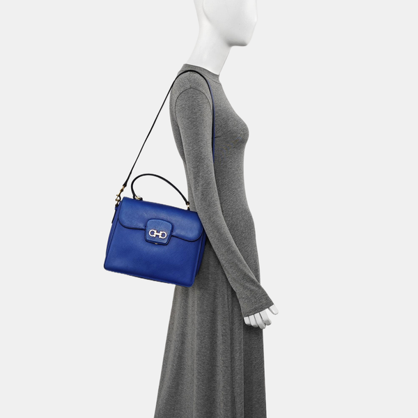 Kelly Calfskin Blue