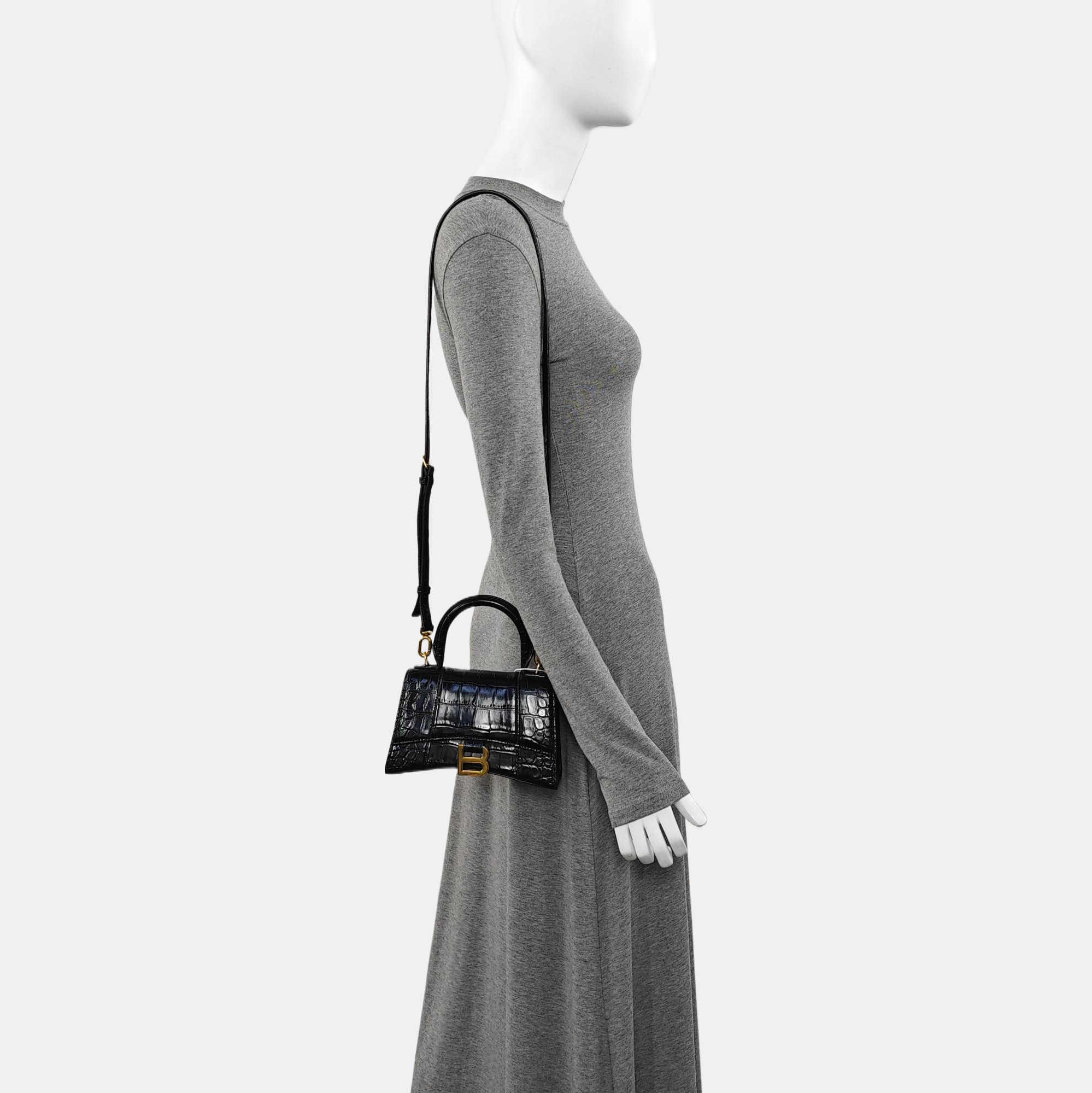 Hourglass XS Calfskin Black