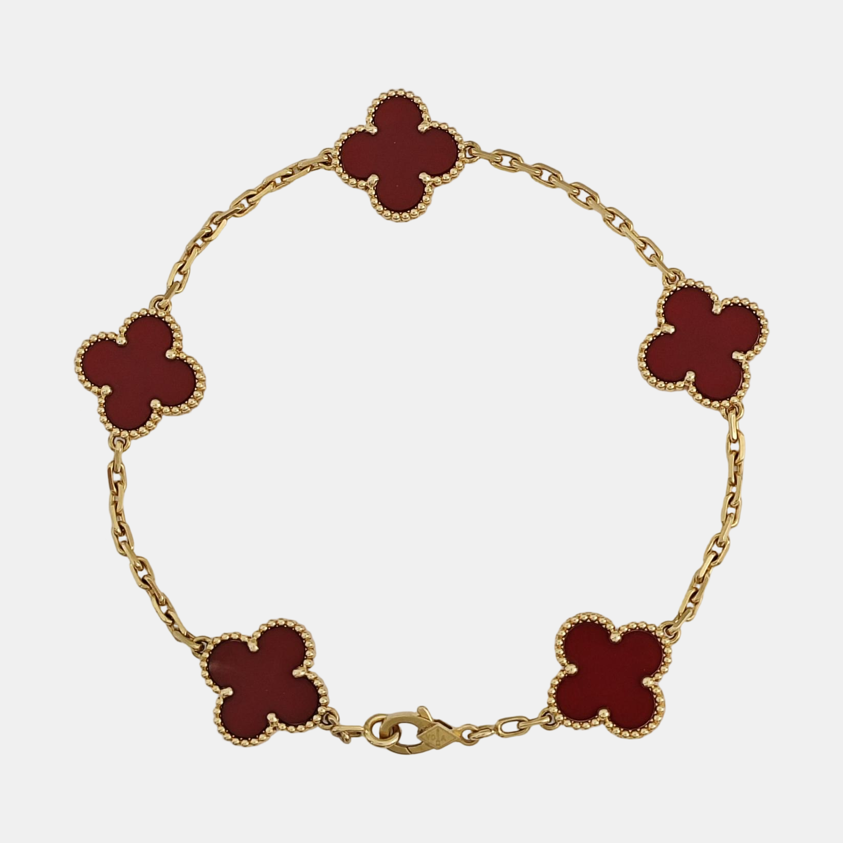 Vintage Alhambra 18k Gold Bracelet