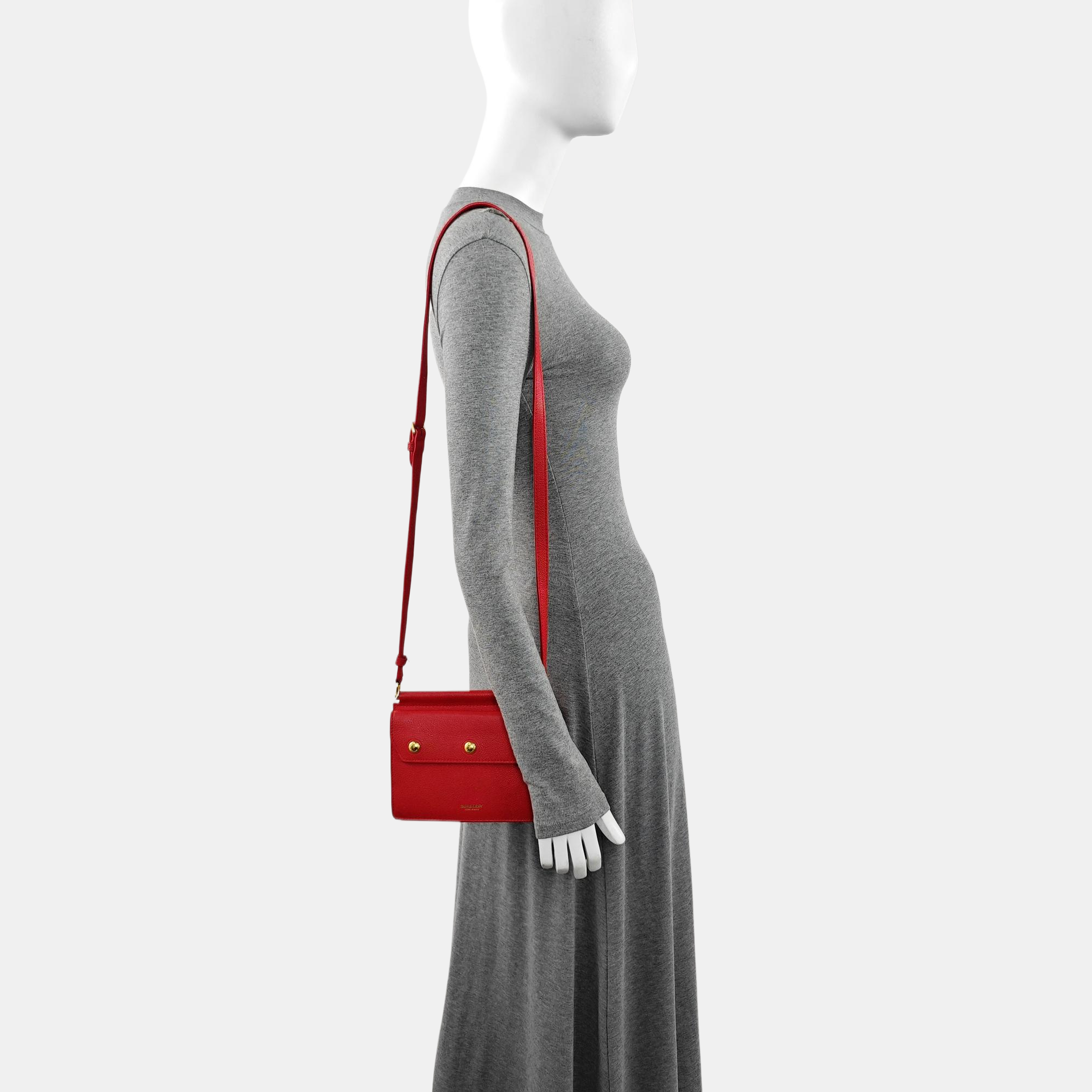 Title Mini Calfskin Red