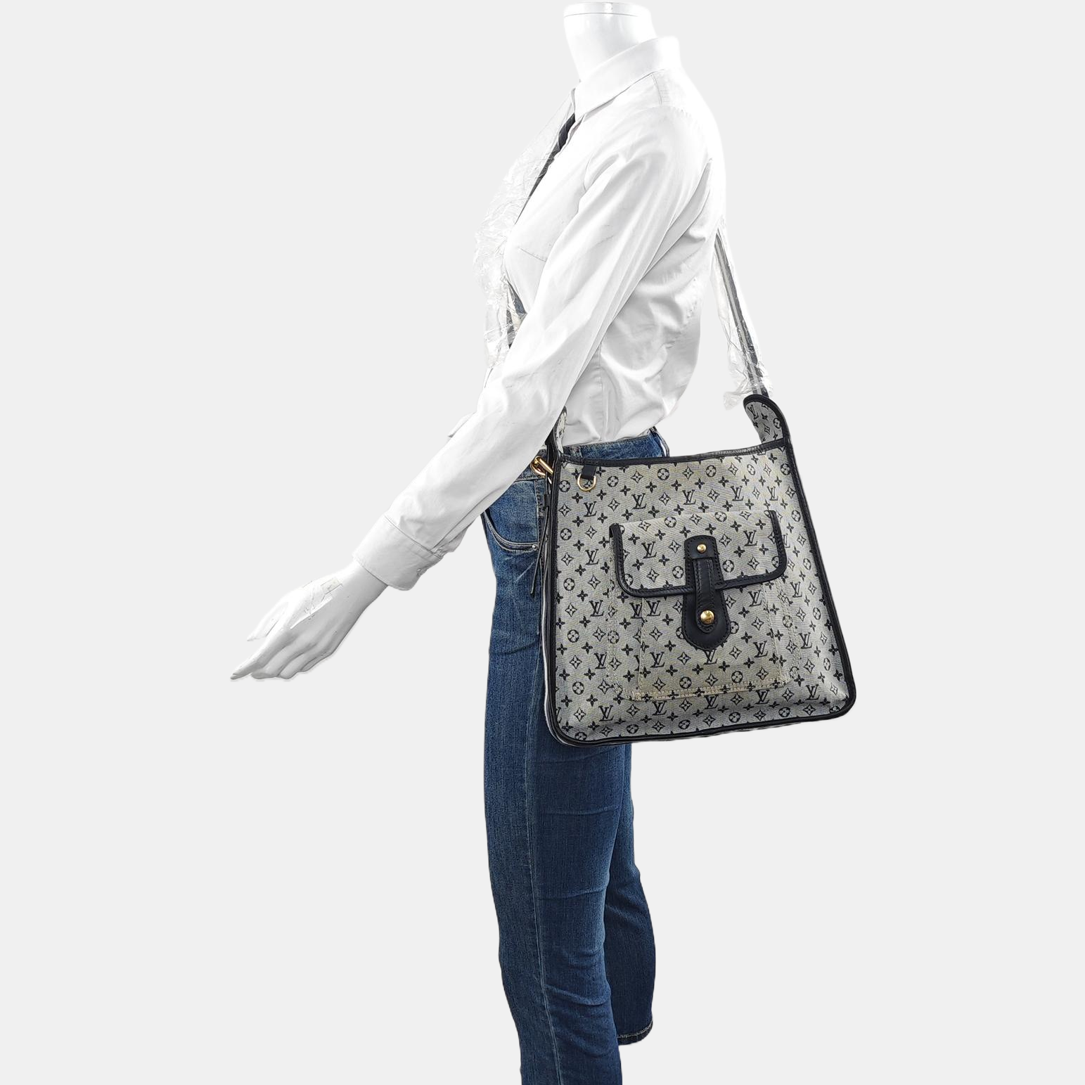 MARY KATE Monogram Canvas Gray