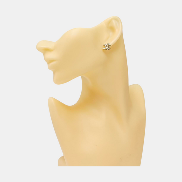 Metal White Stud Earrings