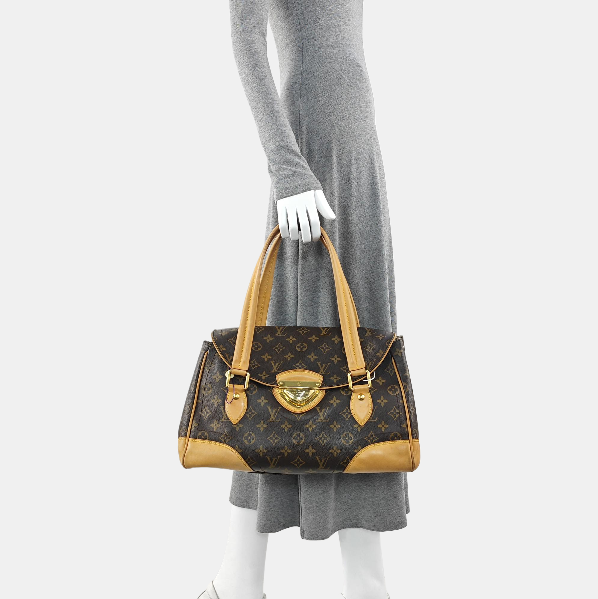 BEVERLY Monogram Coated Canvas Brown