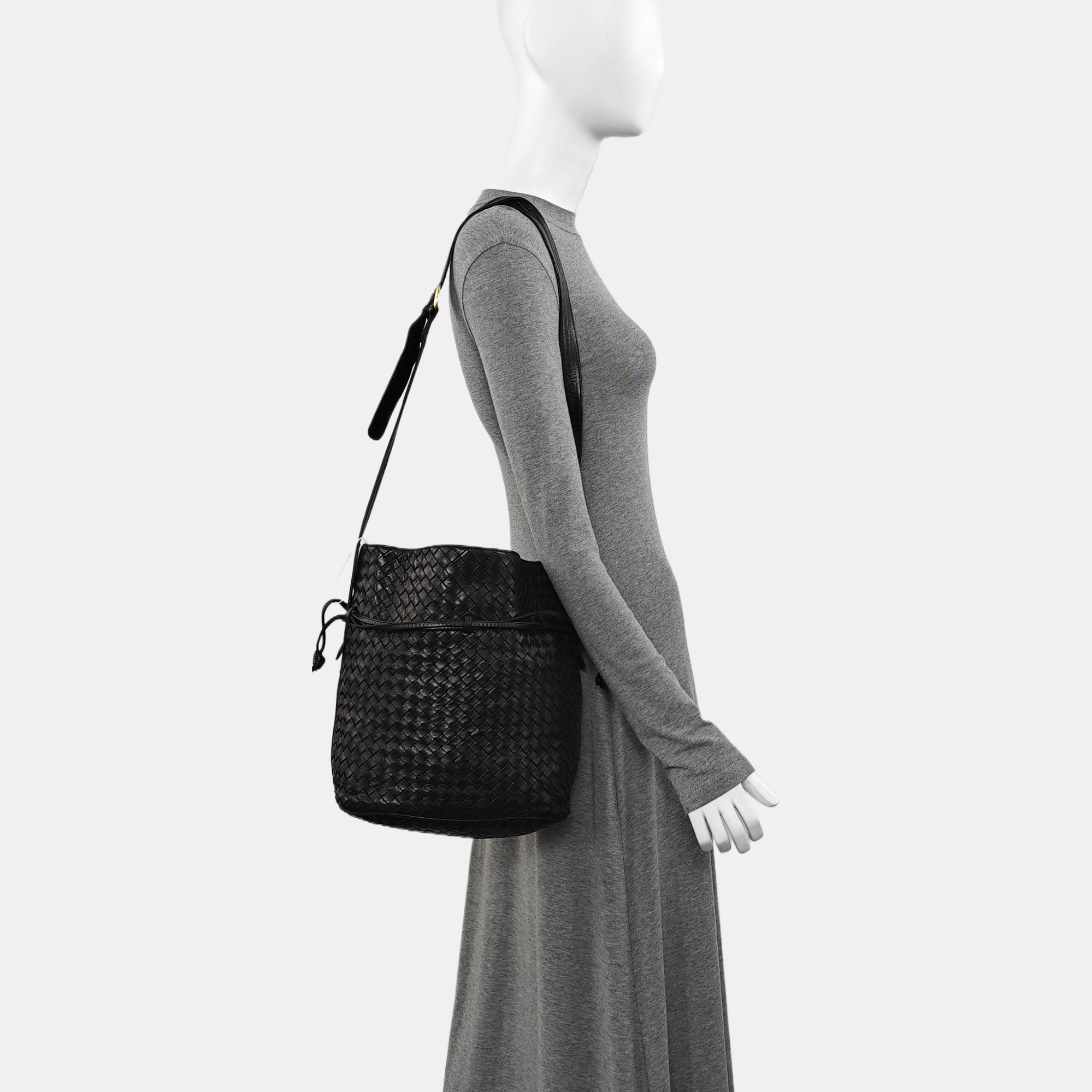 Lambskin Shoulder Bag Black