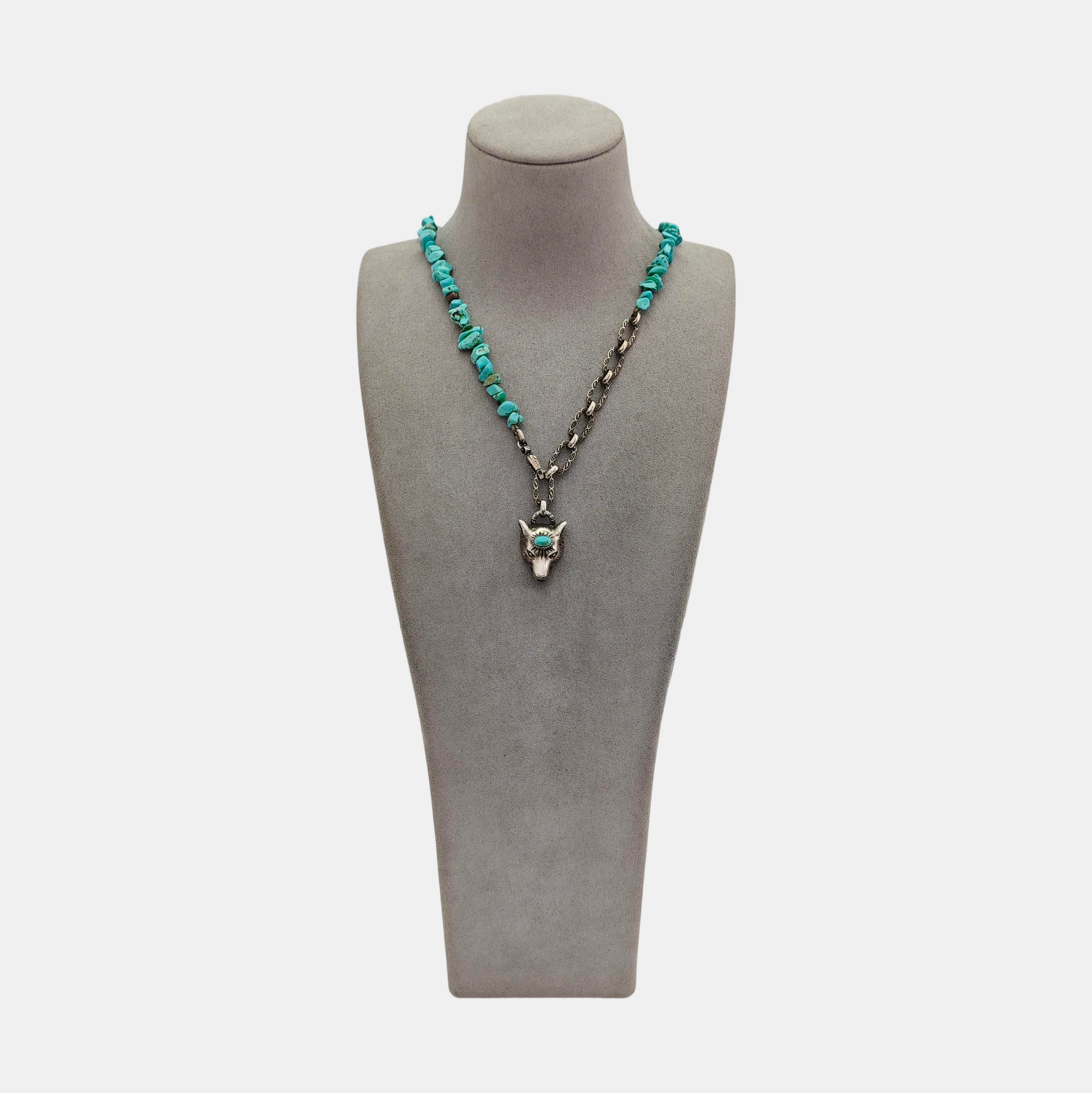 925 Sterling Silver Green Necklace