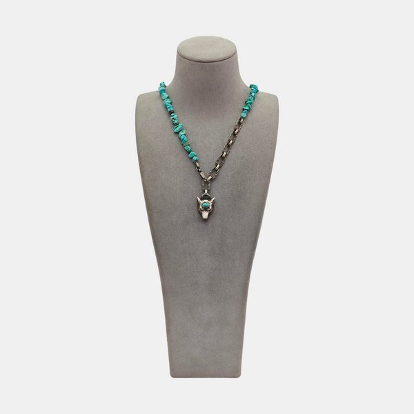 925 Sterling Silver Green Necklace