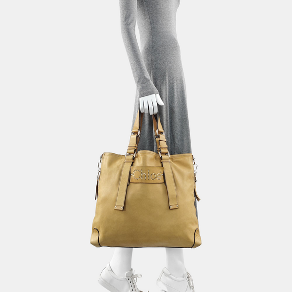 Lambskin Tote Bag Brown