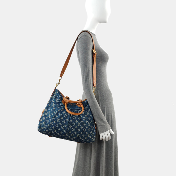 NEO CABBY GM Monogram Denim Blue