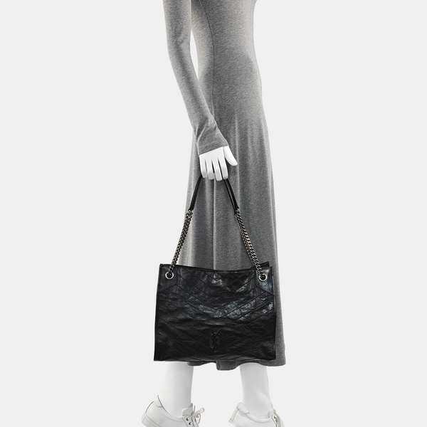 NIKI Medium Quilted Calfskin Black